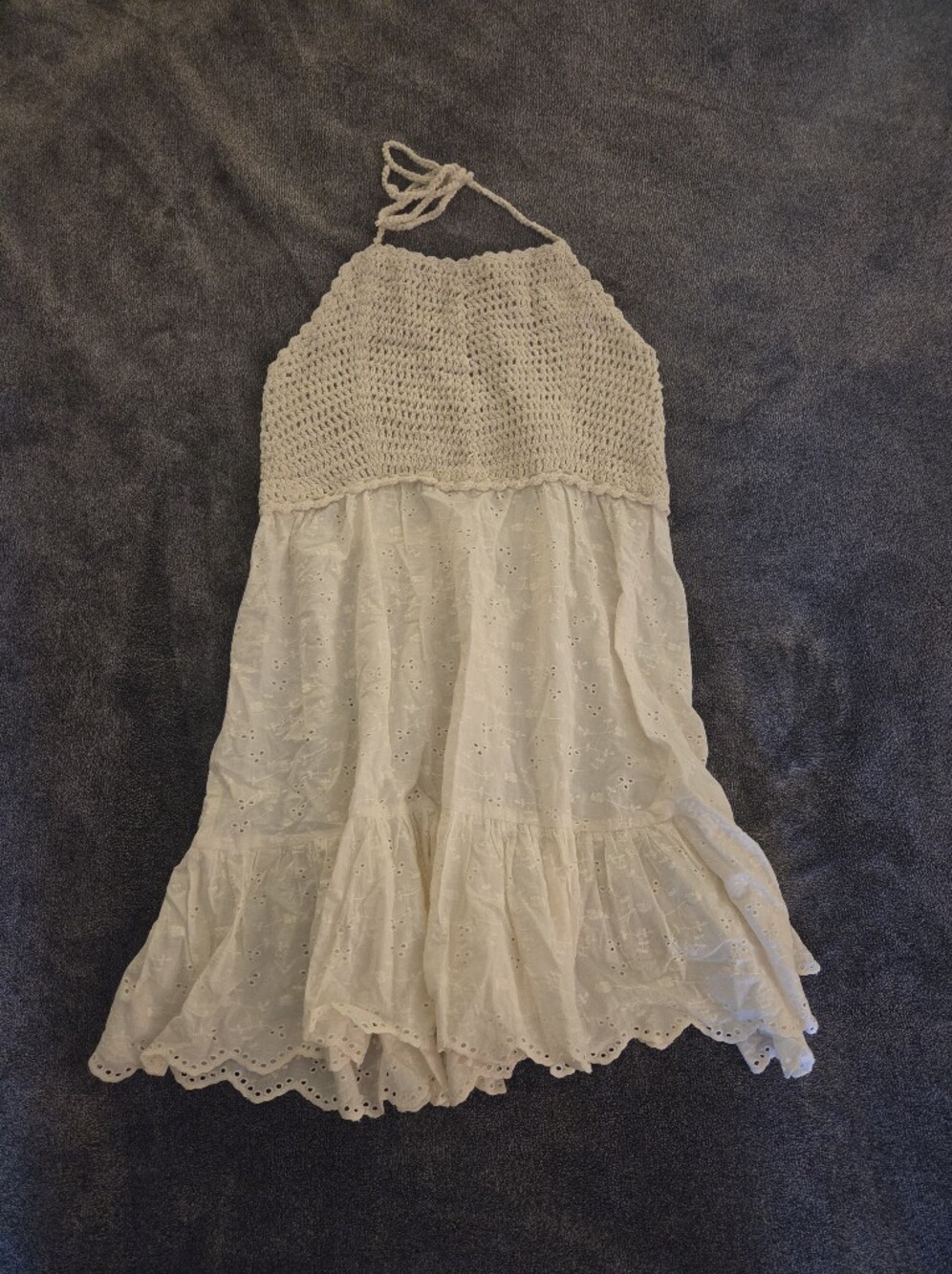 ASOS Design Crochet Halter Dress NWOT Size 12